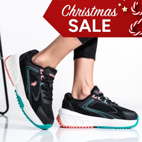 Us polo assn fekete sportcipők osbhrenda