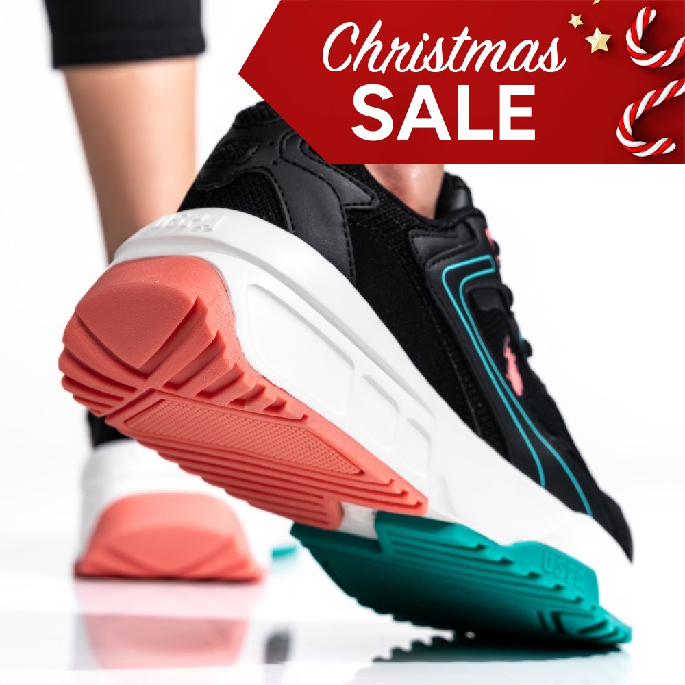 Us polo assn fekete sportcipők osbhrenda