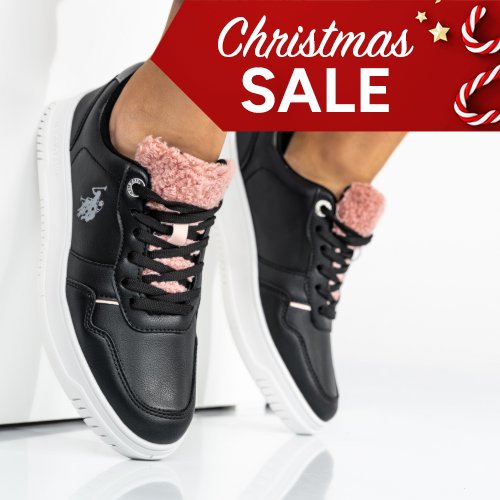 Us polo assn fekete sportcipők osbhnita