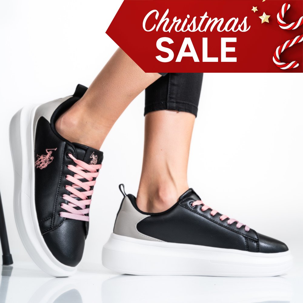 Us polo assn fekete sportcipők hsbhelis026