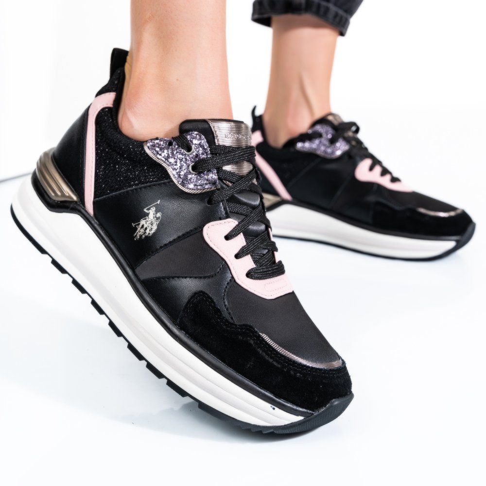 Us polo assn fekete sportcipők osbhphra006