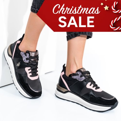 Us polo assn fekete sportcipők osbhphra006