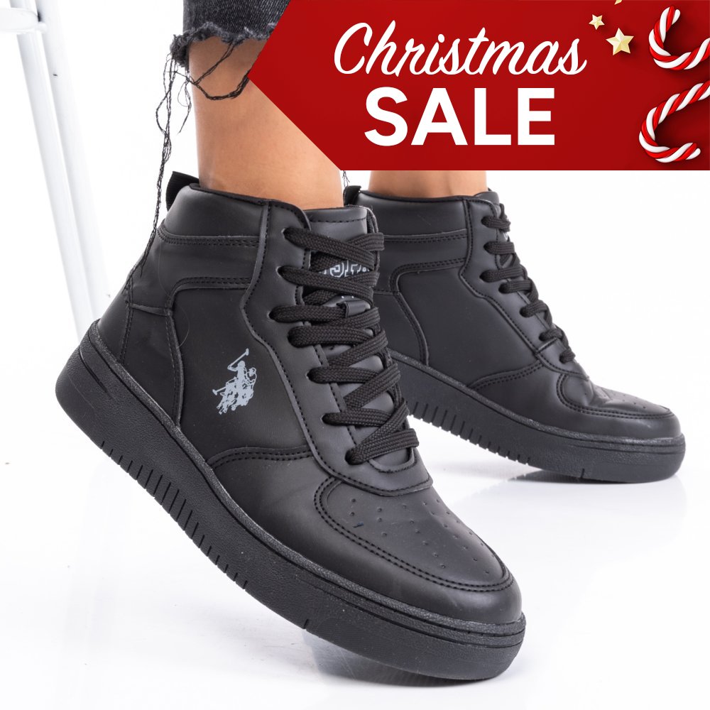 Us polo assn fekete sportcipők asbhristo-hi-1pr