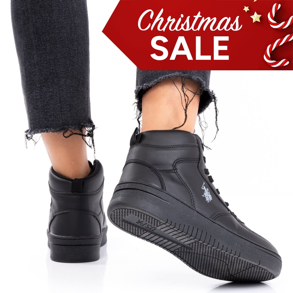 Us polo assn fekete sportcipők asbhristo-hi-1pr