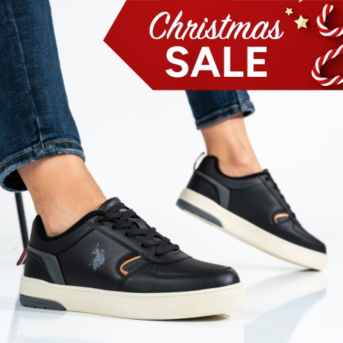 Us polo assn fekete sportcipők osbhkita