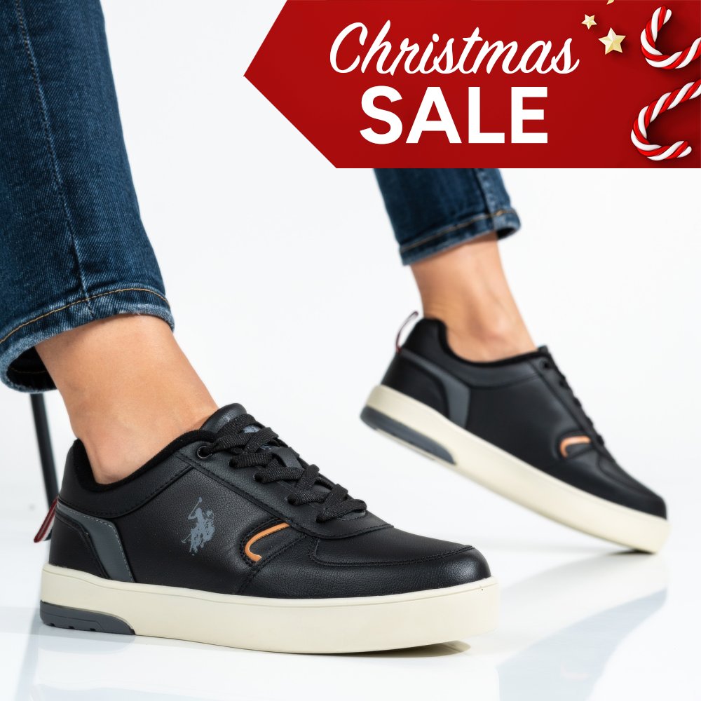 Us polo assn fekete sportcipők osbhkita