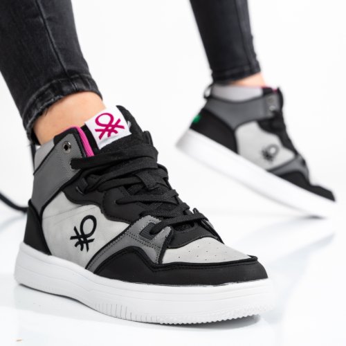 Benetton szürke sportcipők bsbhtw227601