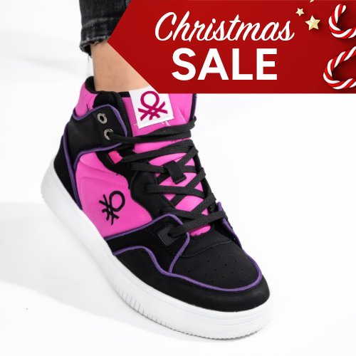 Benetton mályva sportcipők bsbhtw227600