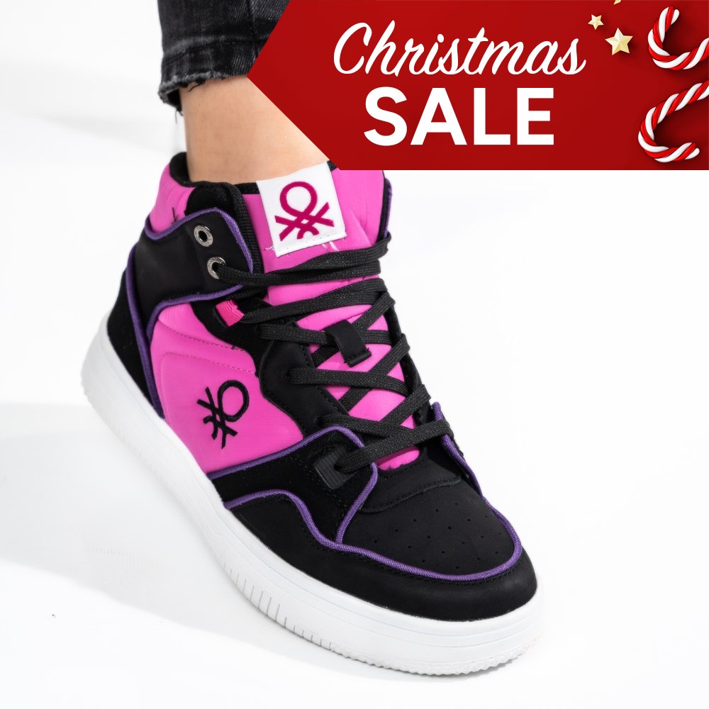 Benetton mályva sportcipők bsbhtw227600