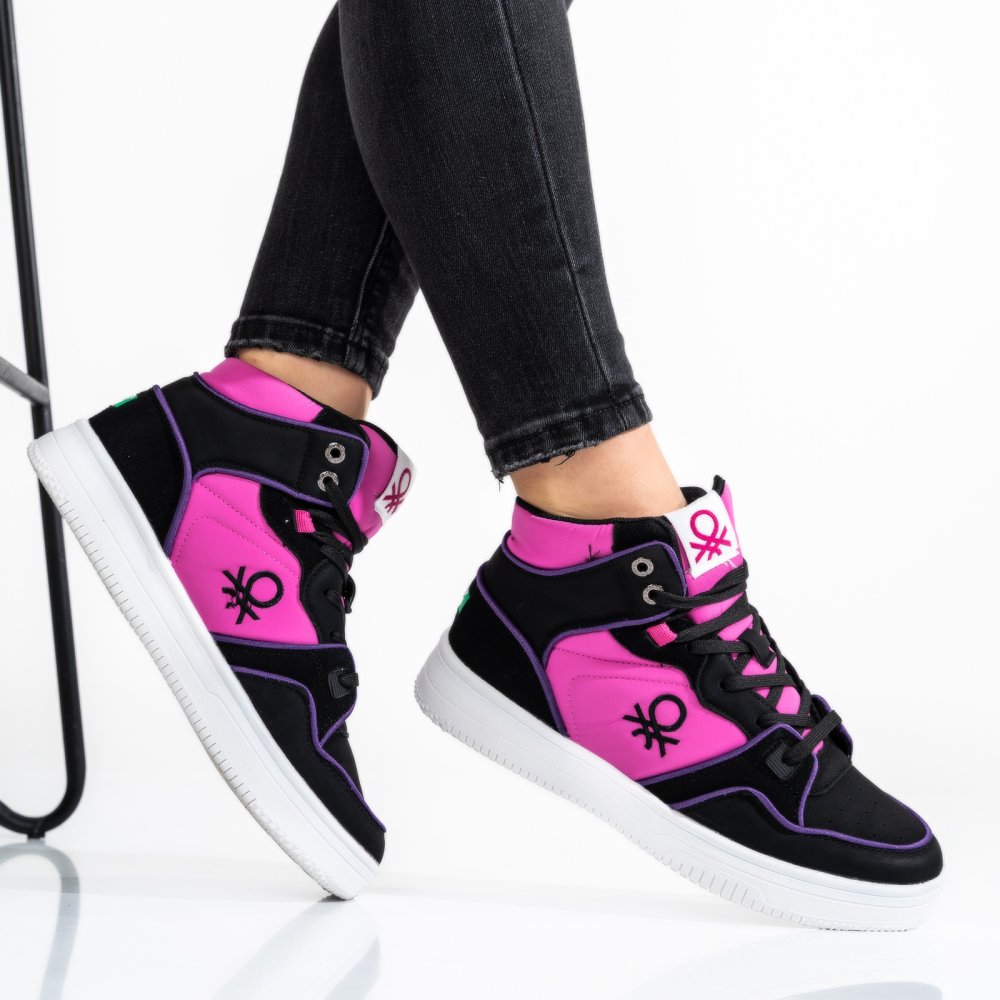 Benetton mályva sportcipők bsbhtw227600