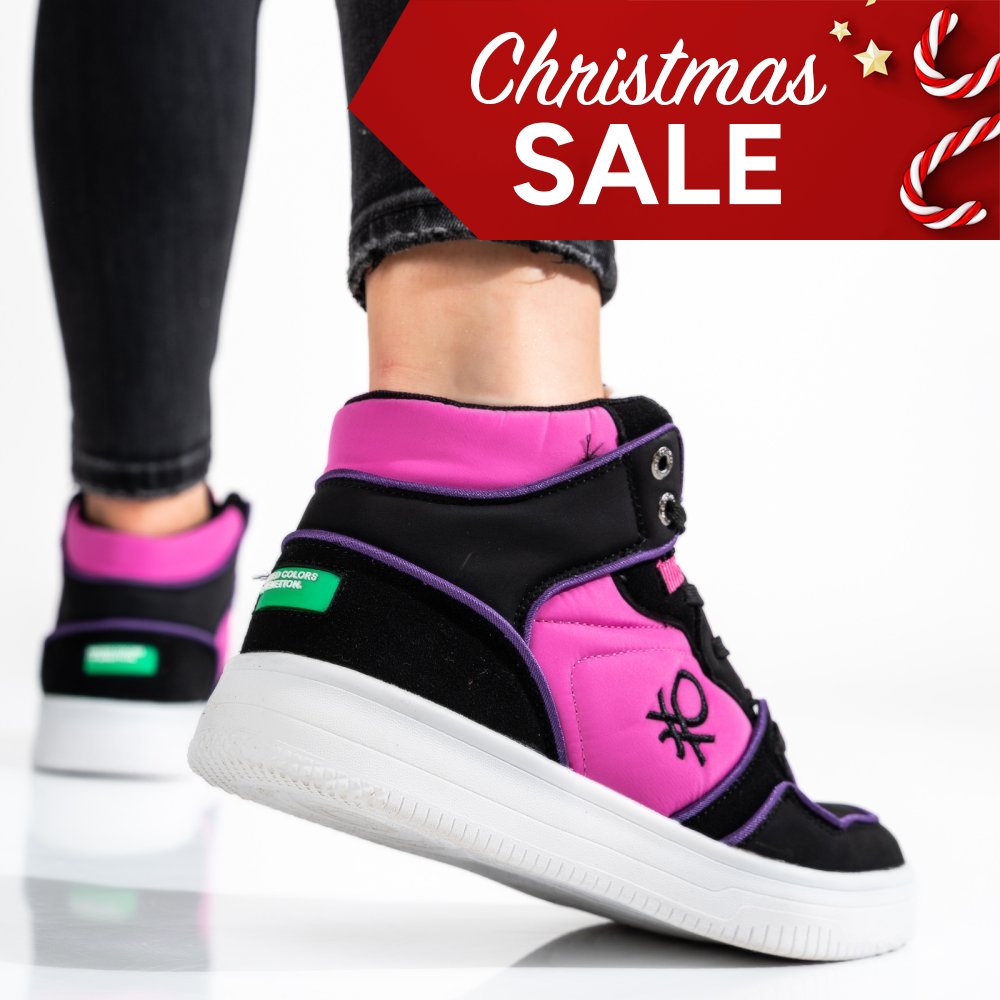 Benetton mályva sportcipők bsbhtw227600