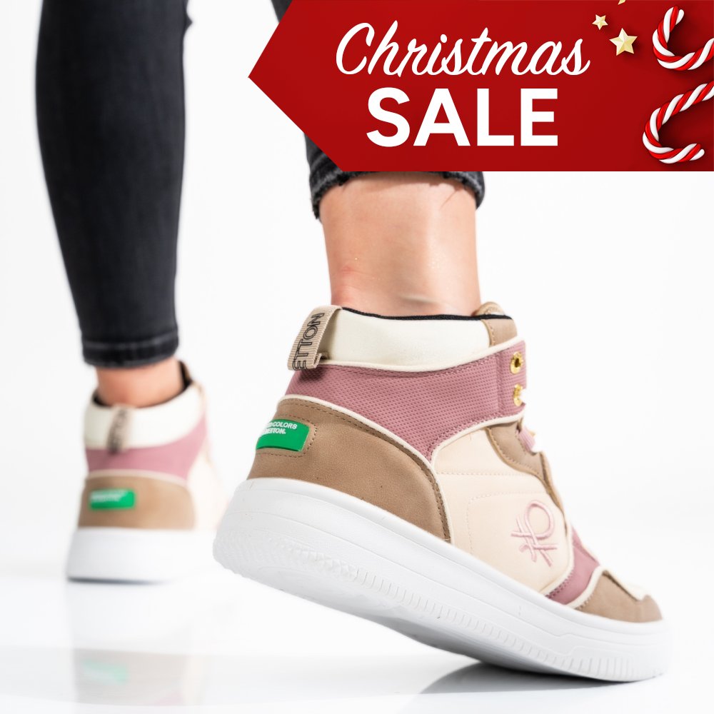 Benetton bézs sportcipők bsbhtw227601