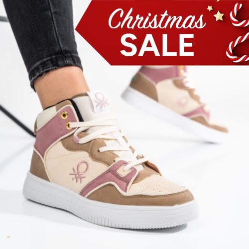 Benetton bézs sportcipők bsbhtw227601