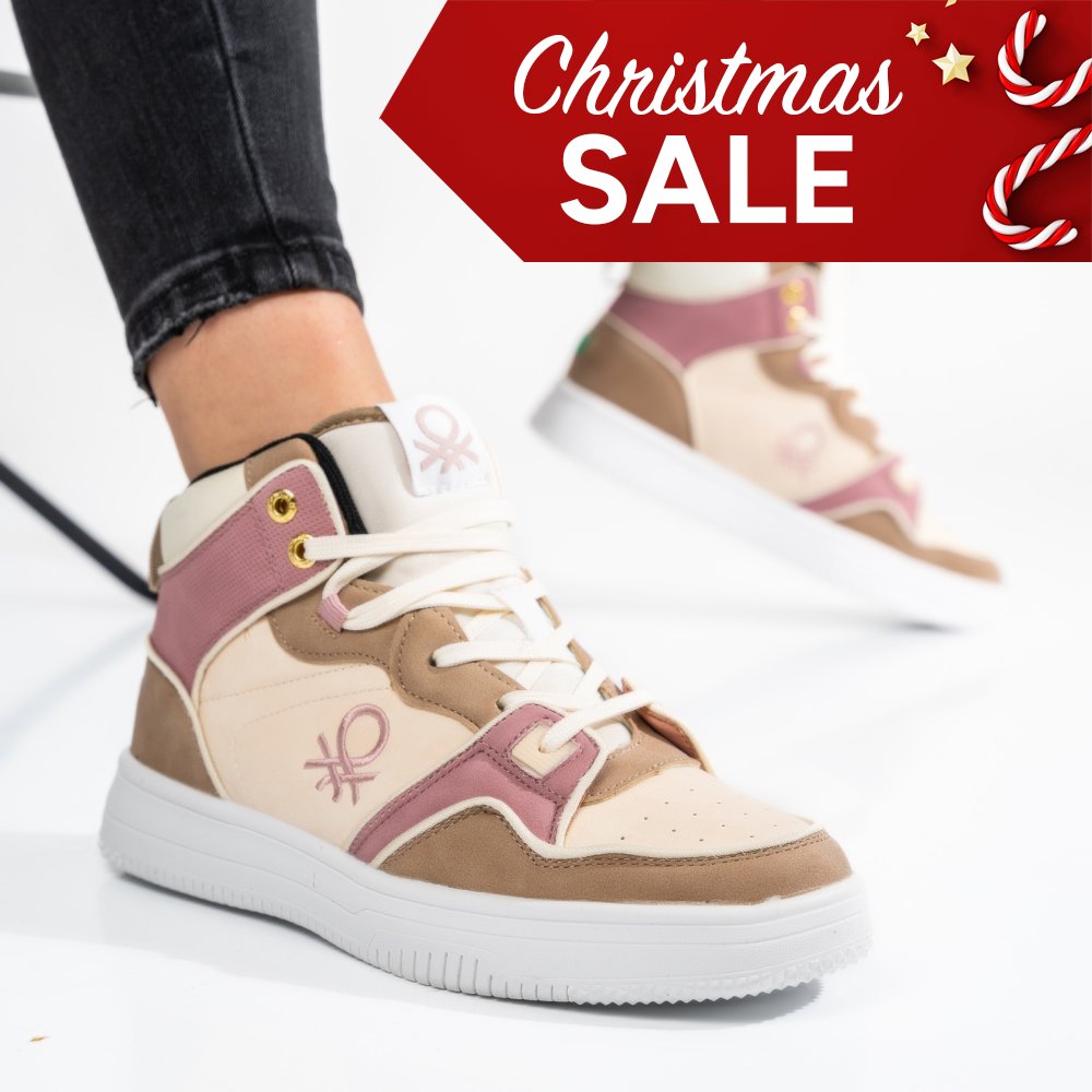 Benetton bézs sportcipők bsbhtw227601