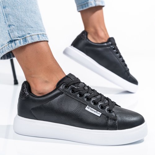 Benetton fekete sportcipők bsbhtw314607