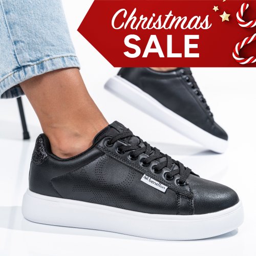 Benetton fekete sportcipők bsbhtw314607